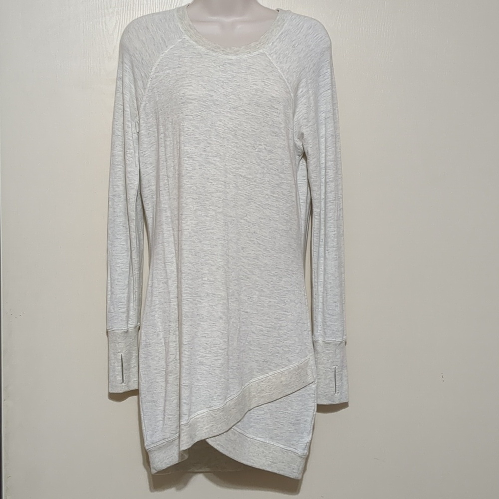 Athleta Criss Cross Dress, Light Heather Grey SIZE XS - Picture 4 of 8